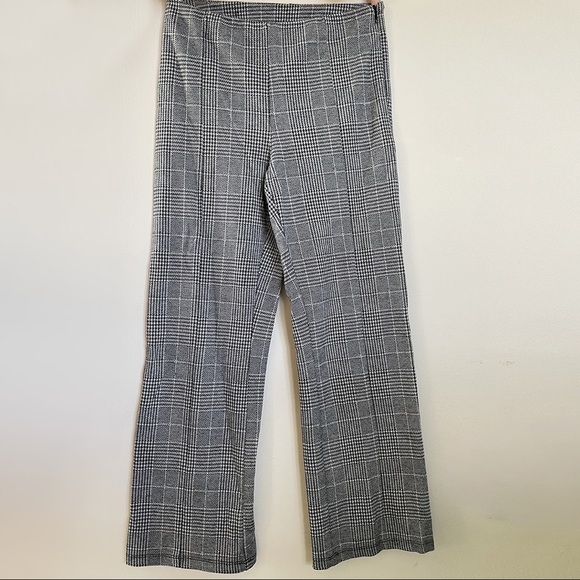 Lightly flared plaid pants - Picture 1 of 1
